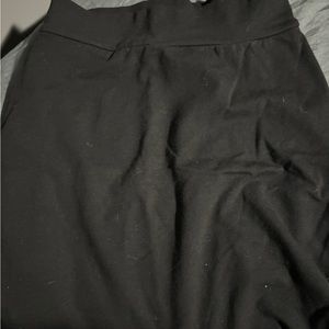 black mini skirt